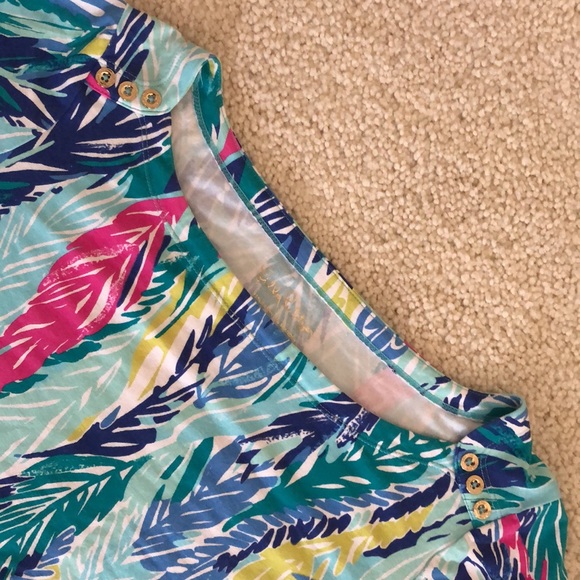 Lilly Pulitzer Sophie Cotton Shift Dress Light As A Feather Print - Picture 7 of 13